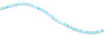 6mm Sky Blue Twist Faceted Crystal Beads