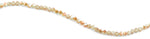6mm Tan Twist Faceted Crystal Beads