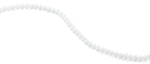 6mm White Frost Faceted Rondelle Crystal Beads
