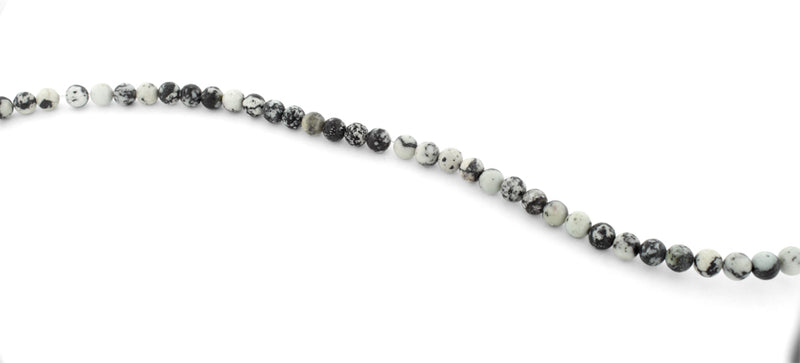 6mm White Turquoise Jasper Round Gem Stone Beads