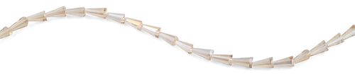 6x12mm Clear Cone Faceted Crystal Beads