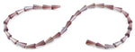 6x12mm Clear Purple Cone Faceted Crystal Beads