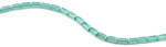 6x12mm Emerald Rectangle Faceted Crystal Beads