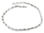 6x12mm Grey Cone Faceted Crystal Beads
