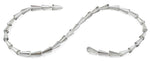 6x12mm Grey Cone Faceted Crystal Beads