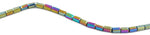 6x12mm Rainbow Rectangle Faceted Crystal Beads