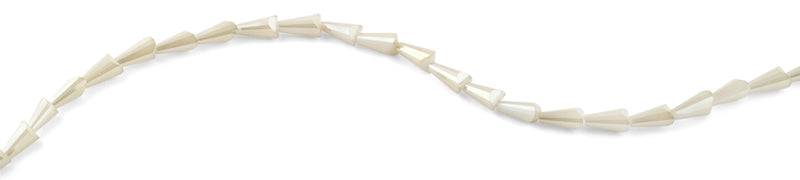 6x12mm Tan Cone Faceted Crystal Beads