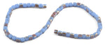 6X6mm Blue Brown Square Faceted Crystal Beads