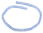 6X6mm Blue Square Faceted Crystal Beads