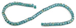 6X6mm Green Square Faceted Crystal Beads