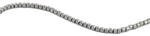 6X6mm Silver Square Faceted Crystal Beads