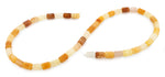 6x8mm Drum Yellow Jade Gem Stone Beads