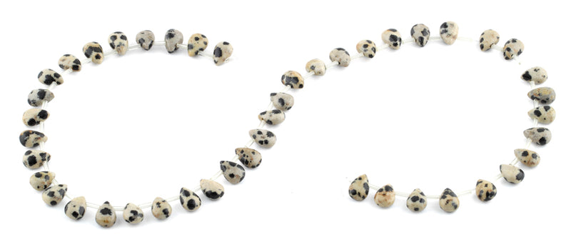 6x9MM Dalmatian Jasper Drop Gemstone Beads