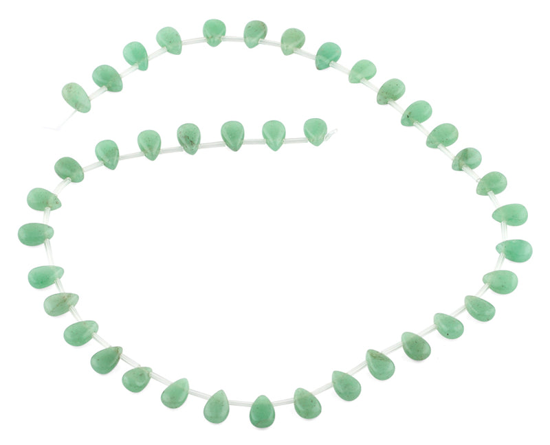 6x9MM Green Aventurine Drop Gemstone Beads