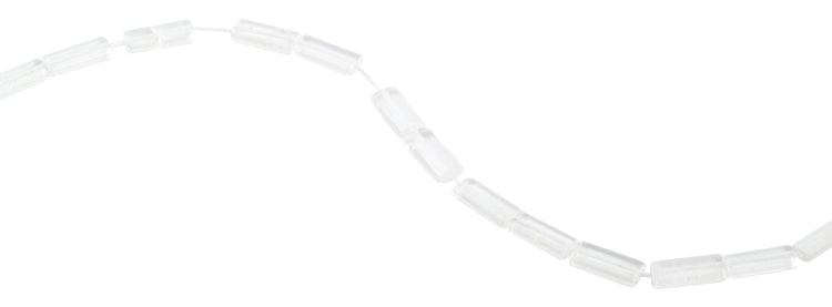 7x17mm Clear Rectangular Crystal Beads