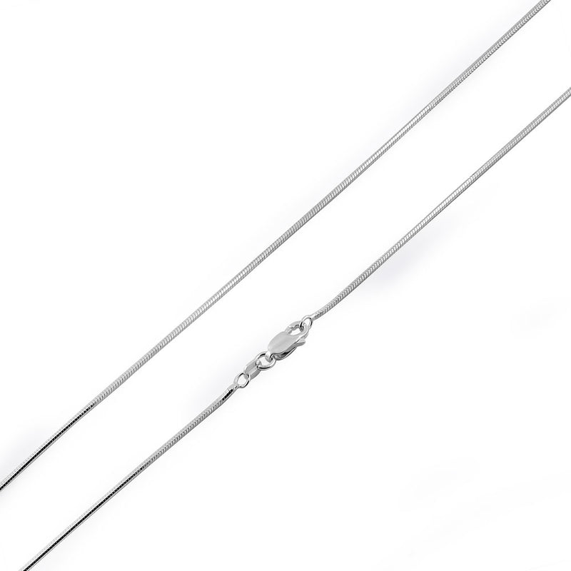 Sterling Silver 8 Sided Snake Chain 1.25mm