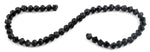 8mm Black Twist Faceted Crystal Beads
