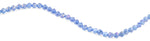 8mm Blue Twist Faceted Crystal Beads