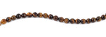 8mm Brown Tiger Eye Faceted Gem Stone Beads
