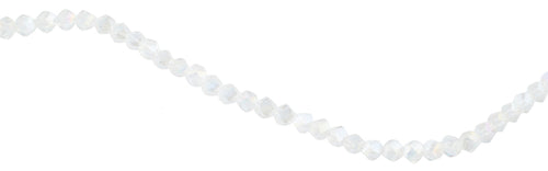 8mm Clear Twist Faceted Crystal Beads