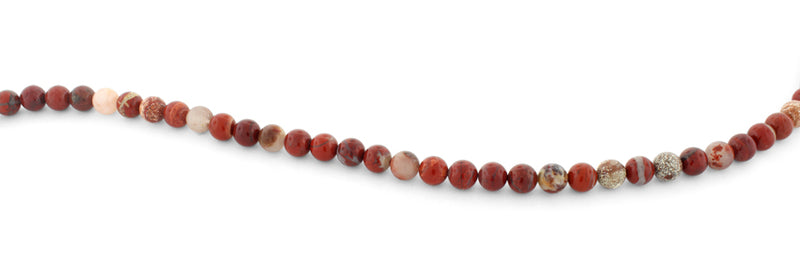 8mm Flake Red Jasper Gem Stone Beads