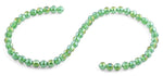 8mm Green Faceted Round Crystal Beads