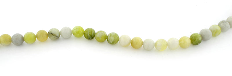8mm Harmony Serpentine Round Plain Gem Stone Beads