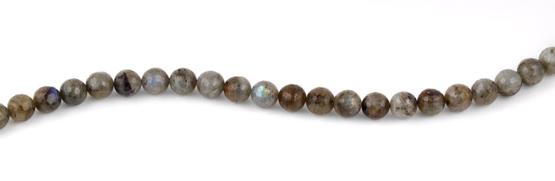 8mm Labradorite Faceted Gem Stone Beads
