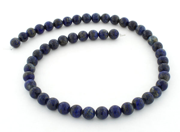 8mm Lapis Round Gem Stone Beads