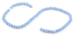 8mm Light Blue Faceted Rondelle Crystal Beads