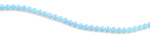8mm Light Blue Faceted Round Crystal Beads