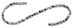 8mm Metal Grey Twist Faceted Crystal Beads