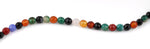 8mm Multi-Color Agate Faceted Gem Stone Beads