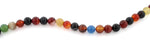 8mm Multi Color Agate Gem Stone Beads