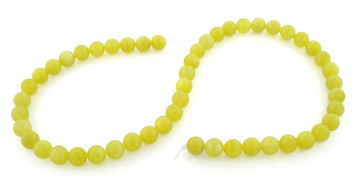 8mm Olive Jade Gem Stone Beads