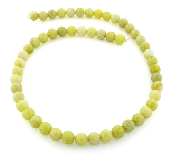 8mm Pineapple Jasper Round Gem Stone Beads