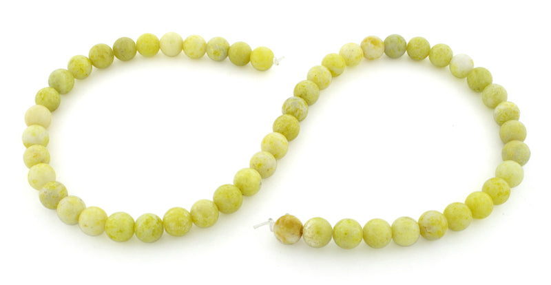 8mm Pineapple Jasper Round Gem Stone Beads