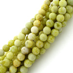 8mm Pineapple Jasper Round Gem Stone Beads