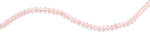 8mm Pink Faceted Rondelle Crystal Beads