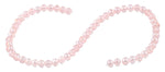 8mm Pink Faceted Round Crystal Beads