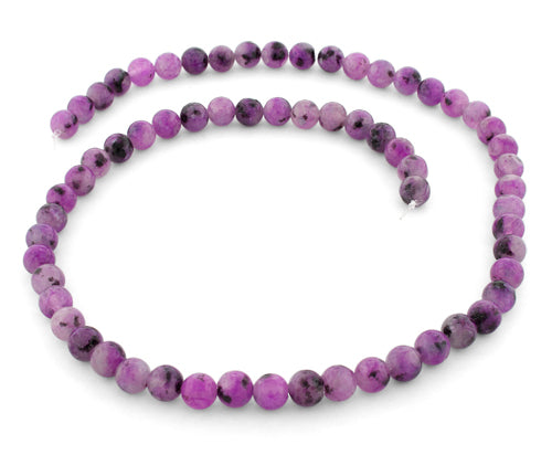 8mm Purple Quartz Round Gem Stone Beads