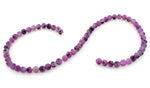 8mm Purple Quartz Round Gem Stone Beads