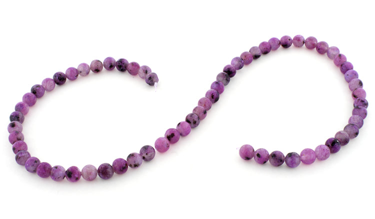 8mm Purple Quartz Round Gem Stone Beads