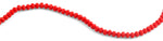 8mm Red Faceted Rondelle Crystal Beads