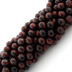 8mm Red Tiger Eye BC Gem Stone Beads