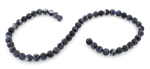 8mm Round Sodalite Gem Stone Beads