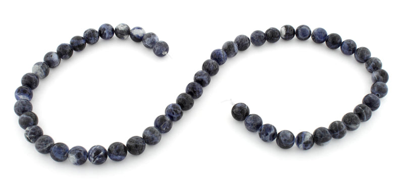 8mm Round Sodalite Gem Stone Beads