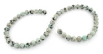 8mm Sesame Jasper Round Gem Stone Beads