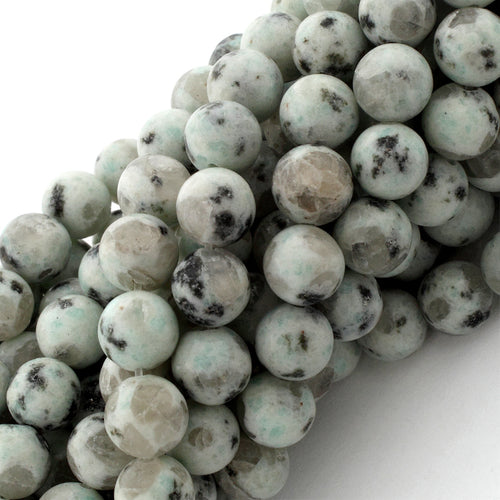 8mm Sesame Jasper Round Gem Stone Beads