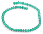 8mm Teal Faceted Round Crystal Beads